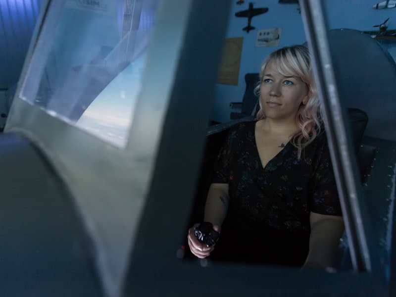 Bojový letecký simulátor letounu Messerschmitt Bf 109