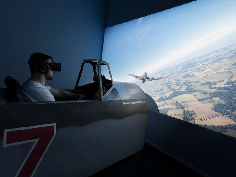 Bojový letecký simulátor letounu Messerschmitt Bf 109