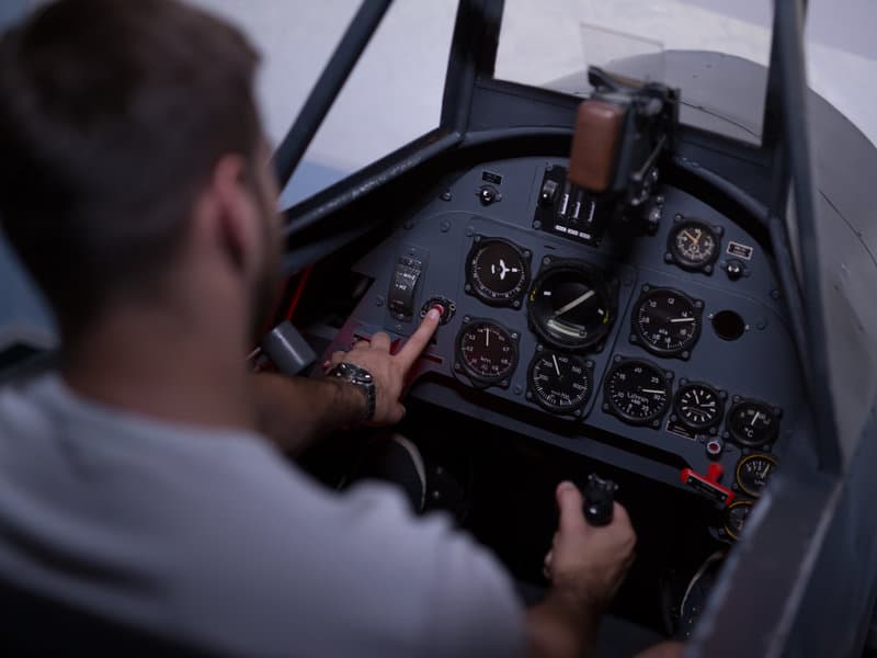 Bojový letecký simulátor letounu Messerschmitt Bf 109