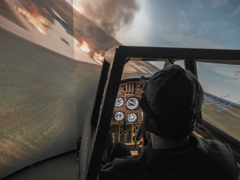 Simulátor souboje stíhaček pro dva