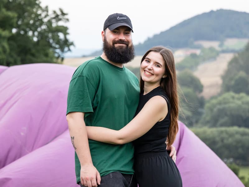 Let balónem pro dva