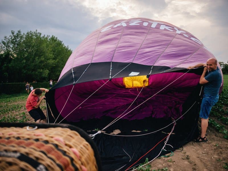 Rodinný let balónem