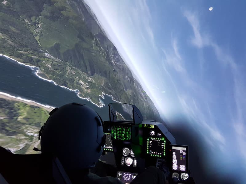 Simulátor stíhačky F-16 Fighting Falcon