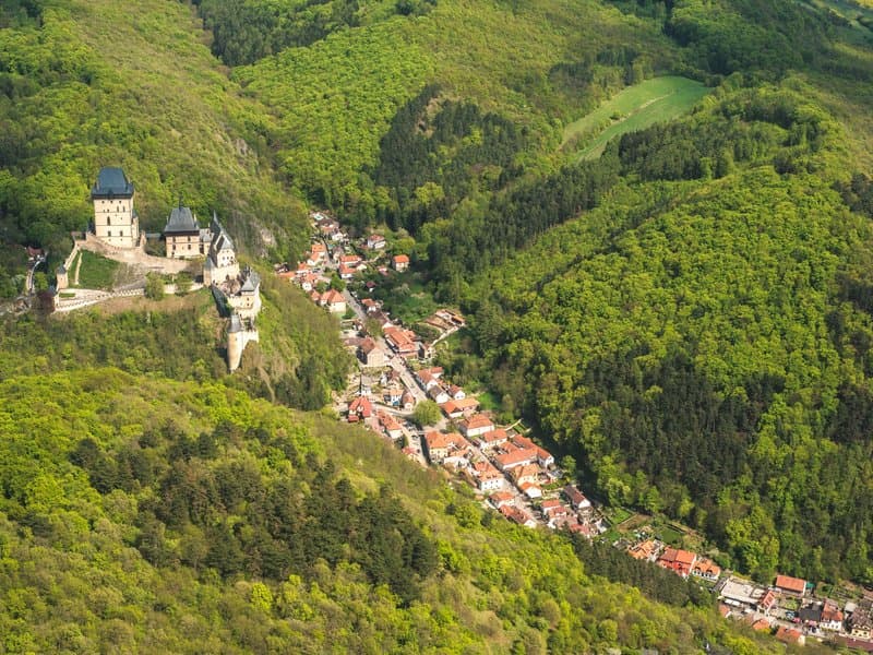 Vyhlídkový let - Karlštejn