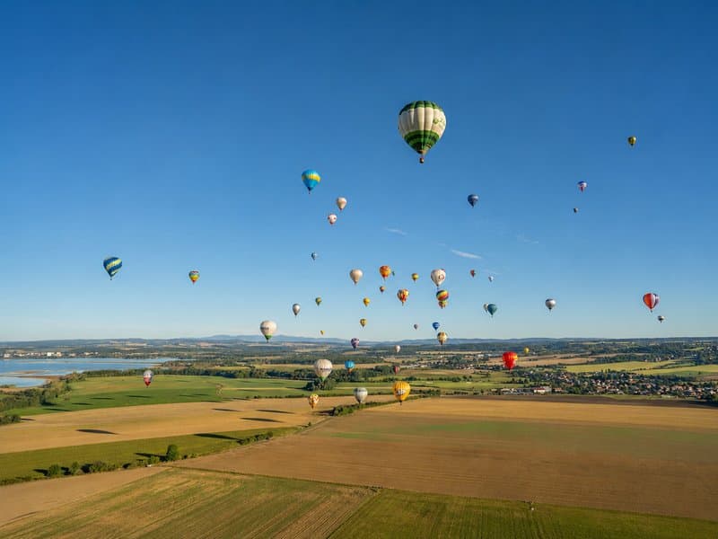 Let balónem během Slovak Balloon Cup 2026